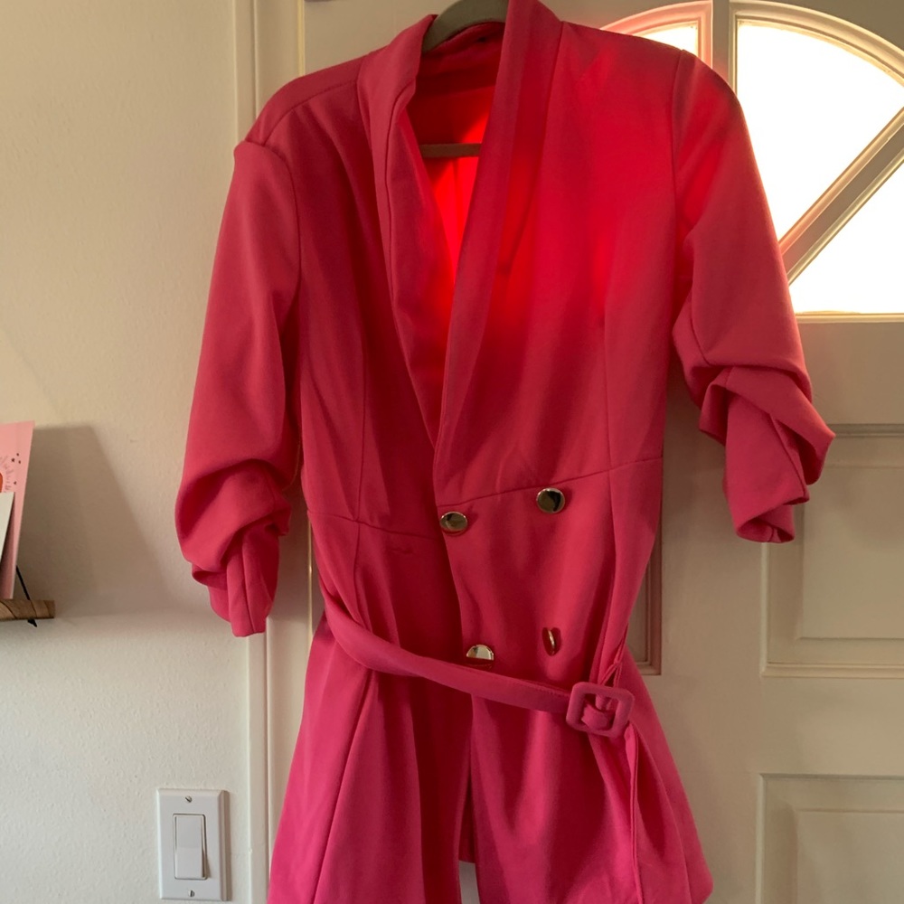 Boo boo pink blazer dress